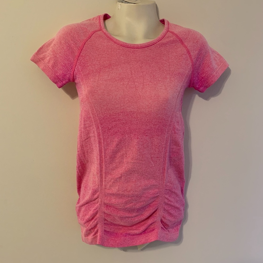 ATHLETA Women's Fast Track Tee Top Pink XS